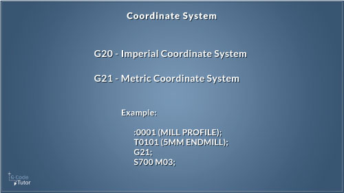G20 and G21 Gcode G20 G21 Gcode