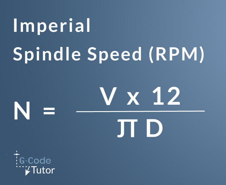 Imperial spindle speed calculations The formula for imperial spindle speed calculations