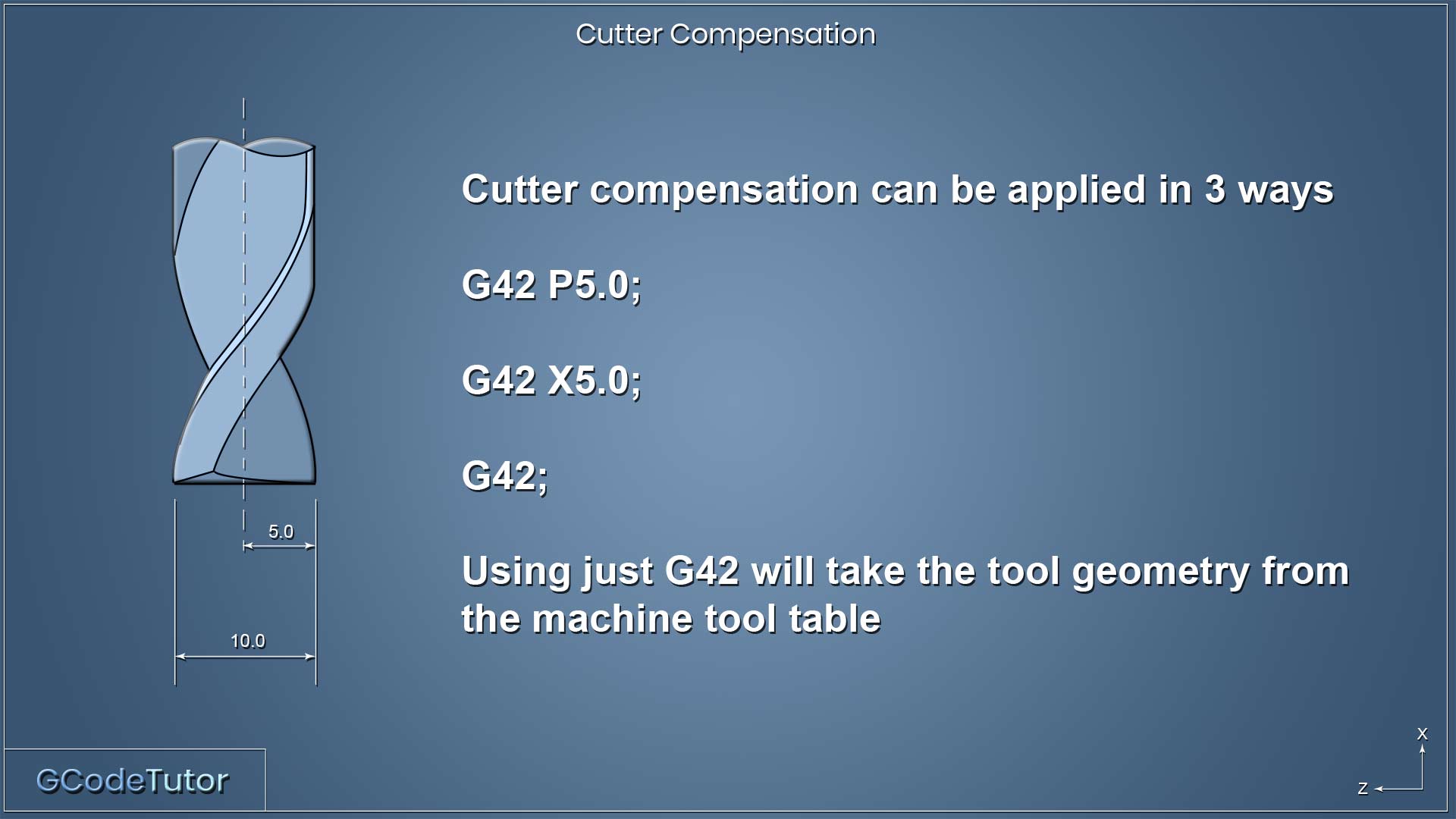 ways to apply G41 and G42