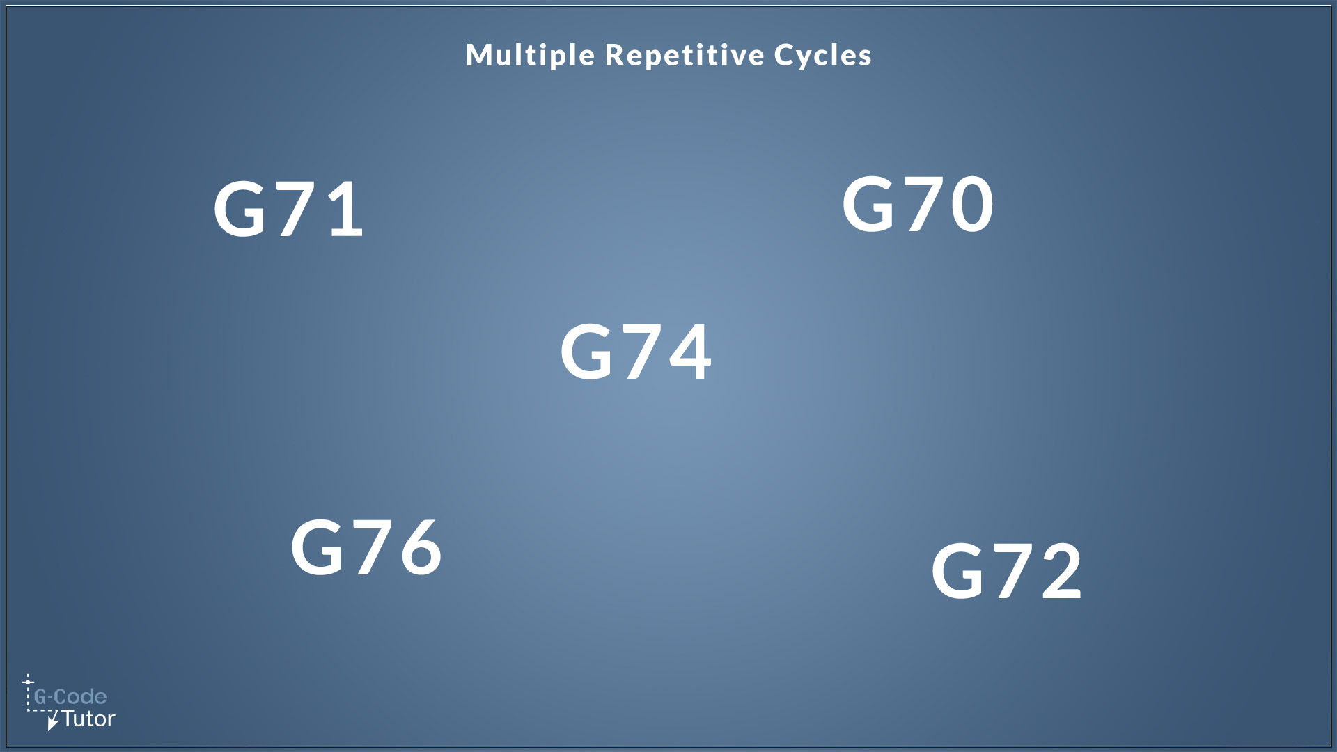 Multiple Repetitive Cycles Multiple Repetitive Cycles