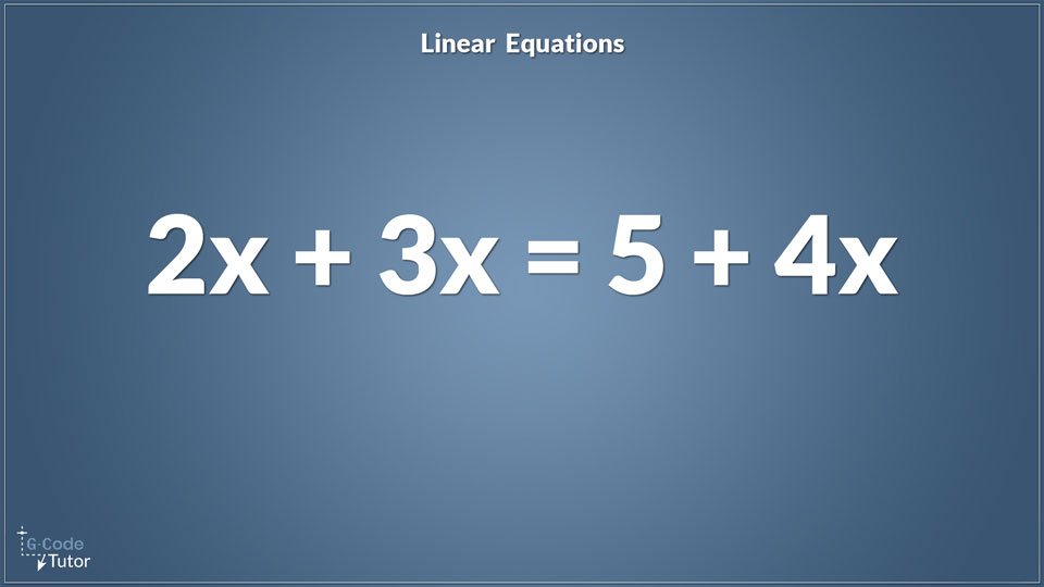 Linear equation with 2 or more unknowns Linear equation with 2 or more unknowns