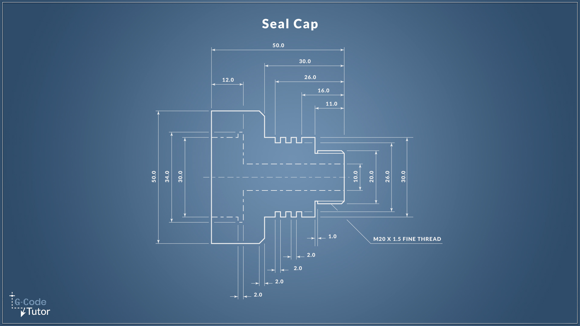 G-Code programming seal cap lathe project